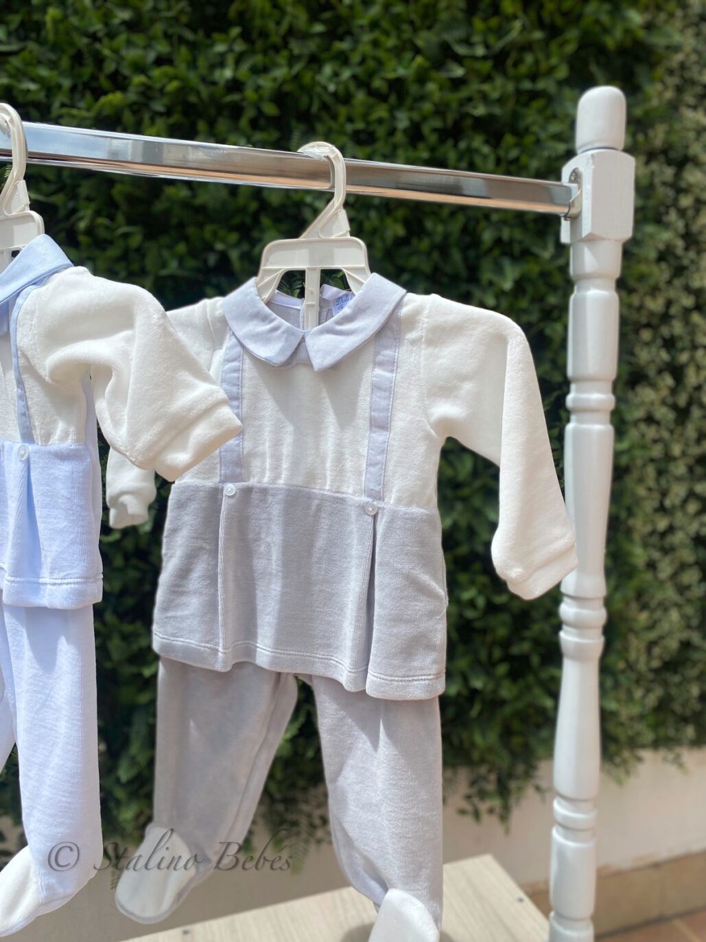pijama de dos piezas terciopelo con detalle de corbatín - Image 2