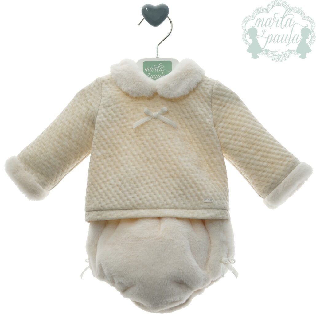 Conjunto peluchito beige