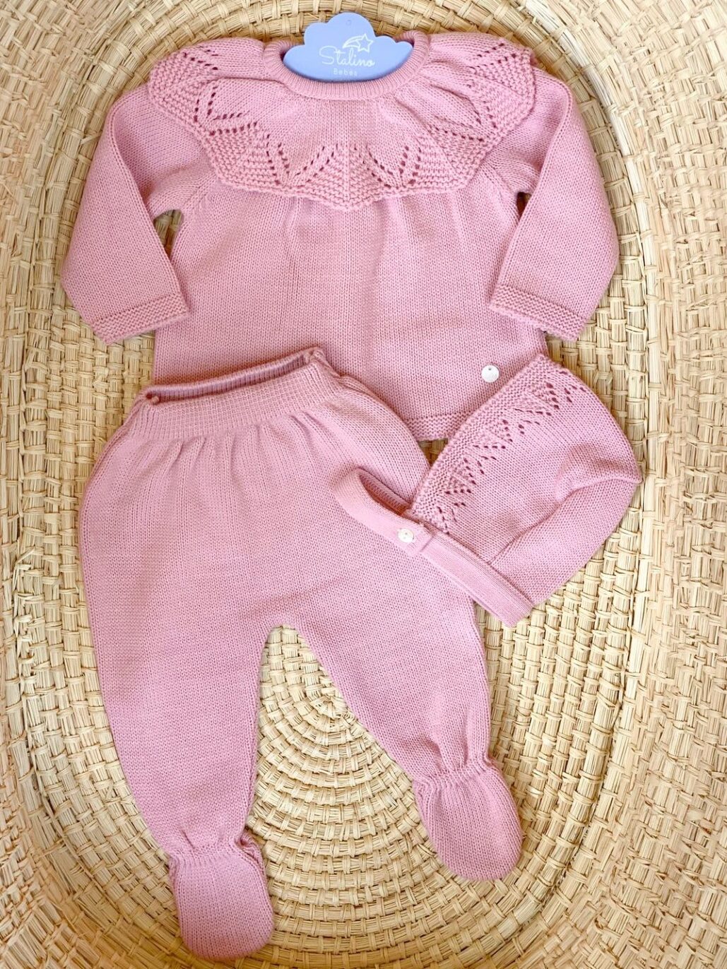 Conjunto tejido - primera puesta familia "Tulipán" - Image 4